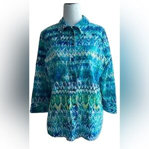 Size 12 Alia long sleeve, multicolor, BoHo top